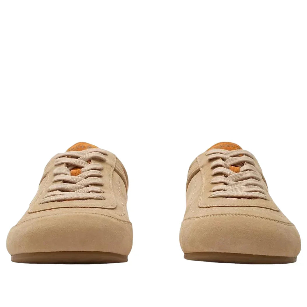 Burberry Leather Knight Runner Sneakers 'Flax Beige Pumpkin Orange' 81274771