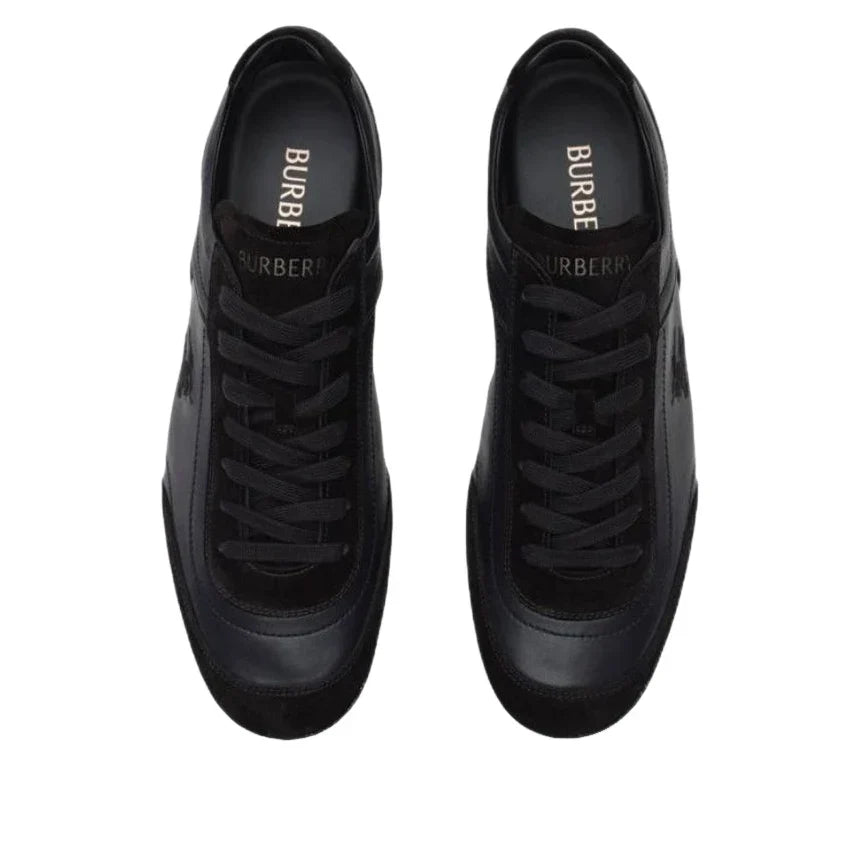 Burberry Leather Knight Runner Sneakers 'Black' 81262821