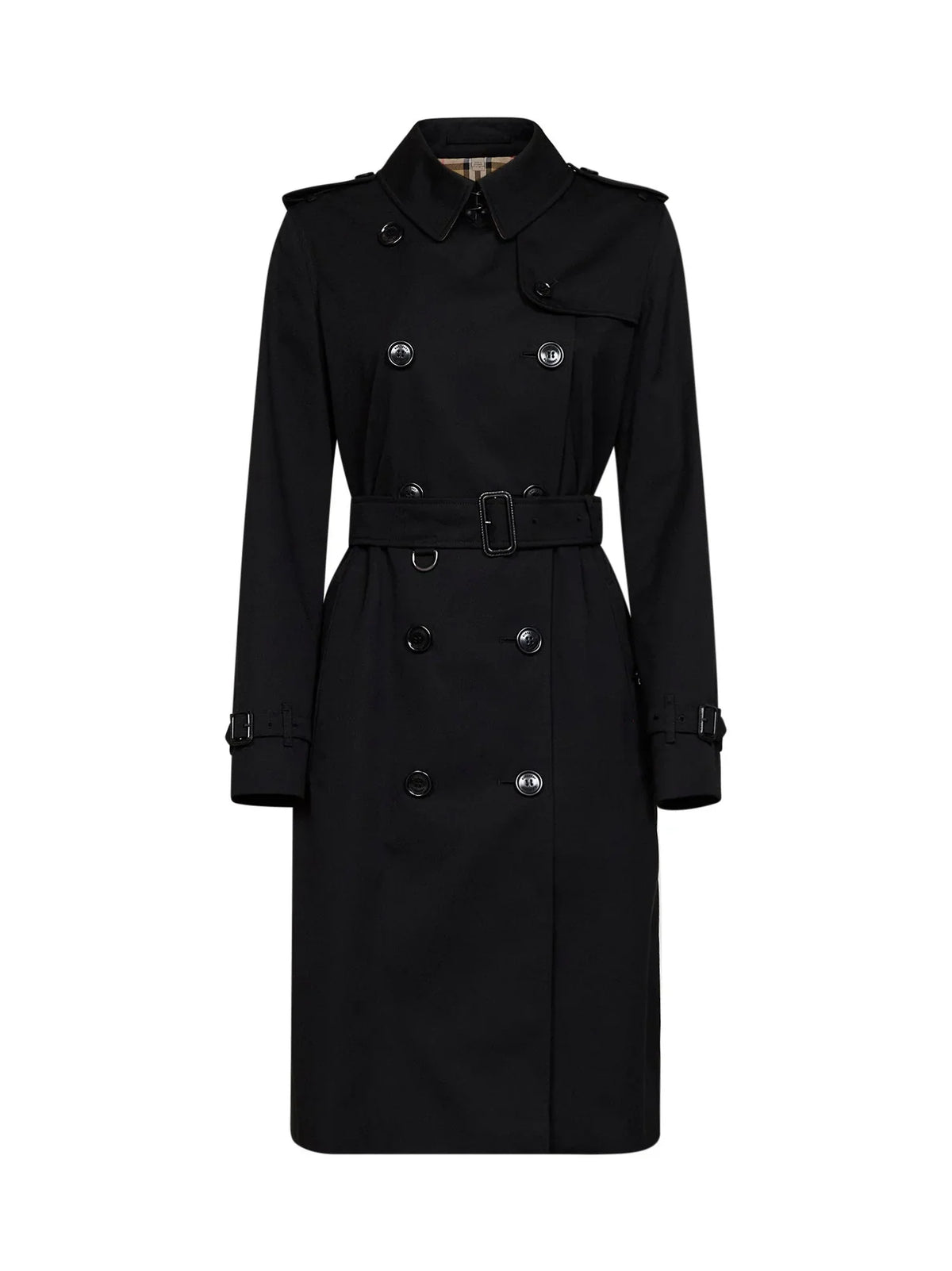 Burberry Kensington Trench Coat — Black